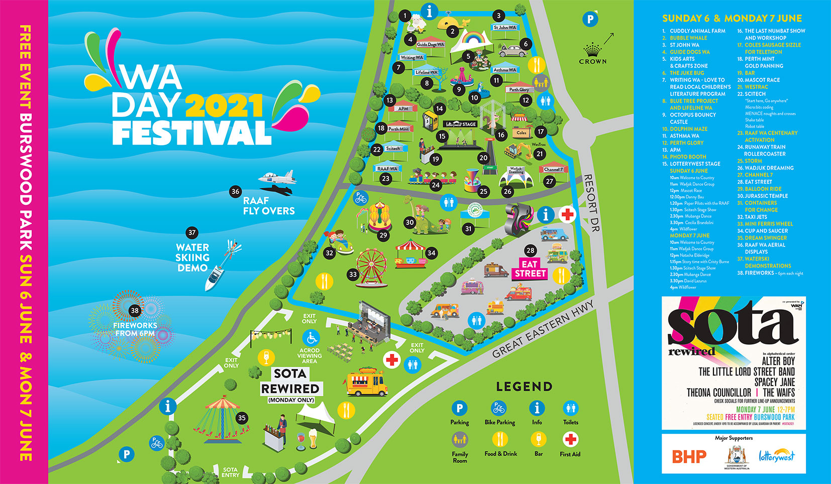 WA Day 2021 Festival Map